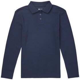 Classroom Uniforms CR854X Jrs Long Sleeve Fitted Interlock Polo