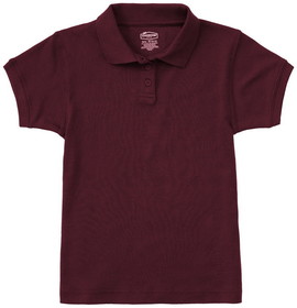 Classroom Uniforms CR858Y Girls Short Sleeve Fitted Interlock Polo