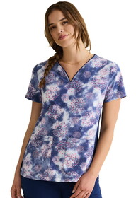 Healing Hands HH905 Jean V-Neck Print Top