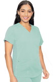 Med Couture MC7459 V-Neck Shirttail Top