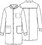 Cherokee Workwear WW350AB Unisex 40"  Snap Front Lab Coat, Price/Each