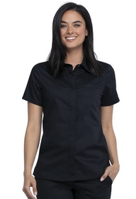Cherokee Workwear WW669 Hidden Snap Front Collar Shirt