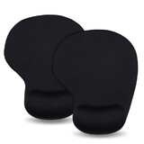 Muka 2 Pack Mouse Pads with Gel Wrist Rest Support Silicone, Solid Mouse Mat for Office, Computer Gaming, 7.3 x 9.0 x 0.7 Inches