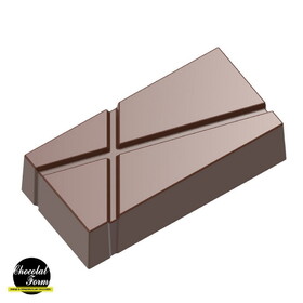Chocolate World CF0242 Chocolate mould rectangle with stripes