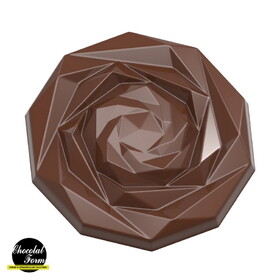 Chocolate World CF0246 Chocolate mould caraque rose - Davide Comaschi