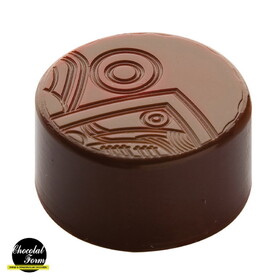 Chocolate World CF0301 Chocolate mould praline round aztec calendar