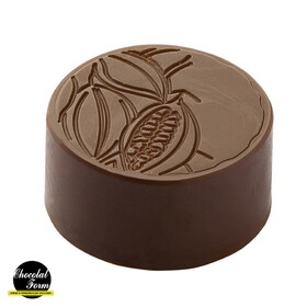 Chocolate World CF0302 Chocolate mould praline round cocoa bean