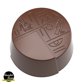 Chocolate World CF0305 Chocolate mould hieroglyph round