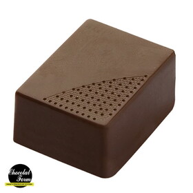 Chocolate World CF0402 Chocolate mould praline rectangle mix texture