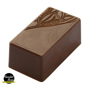 Chocolate World CF0403 Chocolate mould praline rectangle texture cocoa