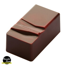 Chocolate World CF0404 Chocolate mould praline rectangle with indentations