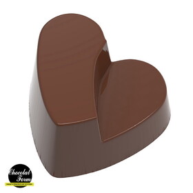 Chocolate World CF0606 Chocolate mould interlocking heart