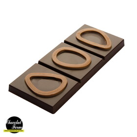 Chocolate World CF0802 Chocolate mould tablet 50 gr cocoa beans