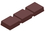 Chocolate World CW1000L24 Chocolate mould magnetic bar 3 block