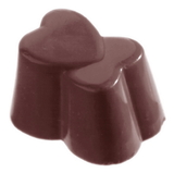 Chocolate World CW1023 Chocolate mould heart double 3x8