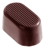 Chocolate World CW1031 Chocolate mould oval shaded