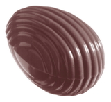 Chocolate World CW1053 Chocolate mould egg striped 32 mm