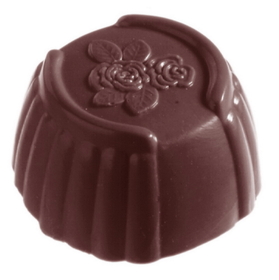 Chocolate World CW1086 Chocolate mould cuvette rose