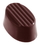 Chocolate World CW1135 Chocolate mould oval rib
