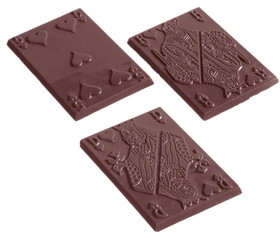 Chocolate World CW1169 Chocolate mould Playing cards 12 fig.