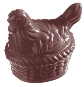 Chocolate World CW1184 Chocolate mould chicken on nest