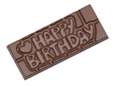 Chocolate World CW12010 Chocolate mould tablet Happy Birthday