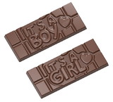 Chocolate World CW12012 Chocolate mould tablet It's a boy / It's a girl