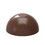 Chocolate World CW12035 Chocolate mould sphere flattend 30 mm - Martin Diez