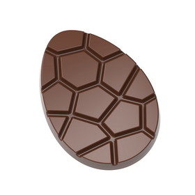 Chocolate World CW12039 Chocolate mould caraque Easter egg