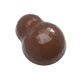 Chocolate World CW12057 Chocolate mould Double Bubble facet