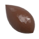 Chocolate World CW12063 Chocolate mould quenelle facet - Frank Haasnoot