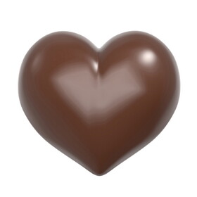 Chocolate World CW12088 Chocolate mould puffy heart chocolate bomb - Nora Chokladskola