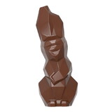 Chocolate World CW12101 Chocolate mould laughing hare origami 100 mm