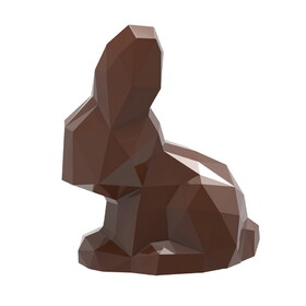 Chocolate World CW12102 Chocolate mould sitting rabbit origami