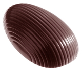 Chocolate World CW1277 Chocolate mould egg striped 55 mm