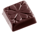 Chocolate World CW1355 Chocolate mould carre clover