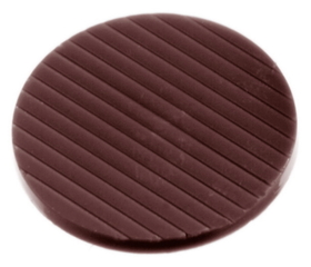 Chocolate World CW1391 Chocolate mould caraque roundel &#216; 33 mm