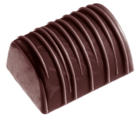 Chocolate World CW1393 Chocolate mould buche with stripes