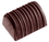 Chocolate World CW1393 Chocolate mould buche with stripes