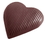 Chocolate World CW1396 Chocolate mould heart striped 118 mm