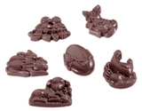 Chocolate World CW1405 Chocolate mould Easter decoration 6 fig.
