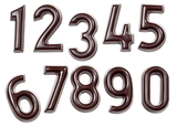 Chocolate World CW1424 Chocolate mould numbers 0-9 10 fig.