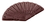Chocolate World CW1437 Chocolate mould caraque hand fan