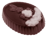 Chocolate World CW1460 Chocolate mould family hare buchee 2 fig.