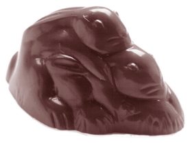 Chocolate World CW1474 Chocolate mould double team