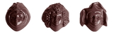 Chocolate World CW1502 Chocolate mould bacchus & co. 3 fig.
