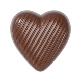 Chocolate World CW1599 Chocolate mould striped heart