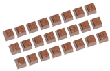 Chocolate World CW1629 Chocolate mould part 2 alphabet 24 fig.