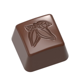 Chocolate World CW1637 Chocolate mould stamp cocoa square