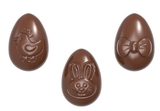 Chocolate World CW1663 Chocolate mould playfull egg 33 mm 3 fig.